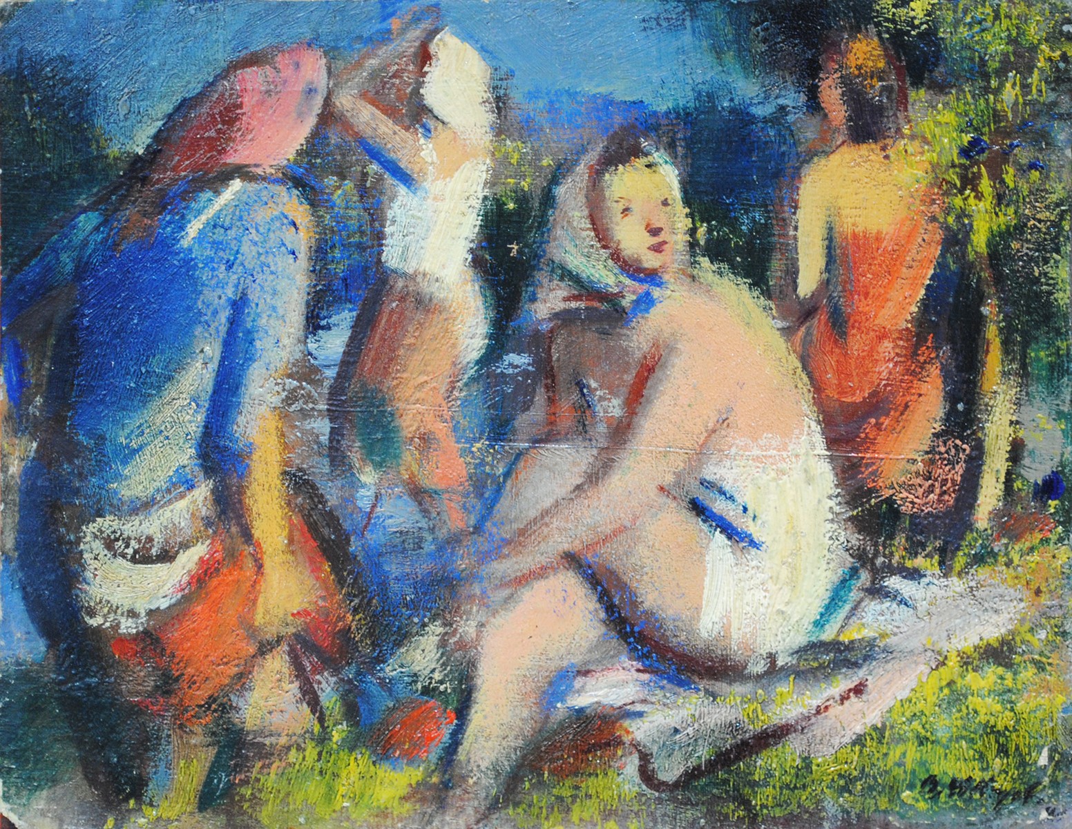Bohumil Ullrych (1893 - 1948) - Při koupeli