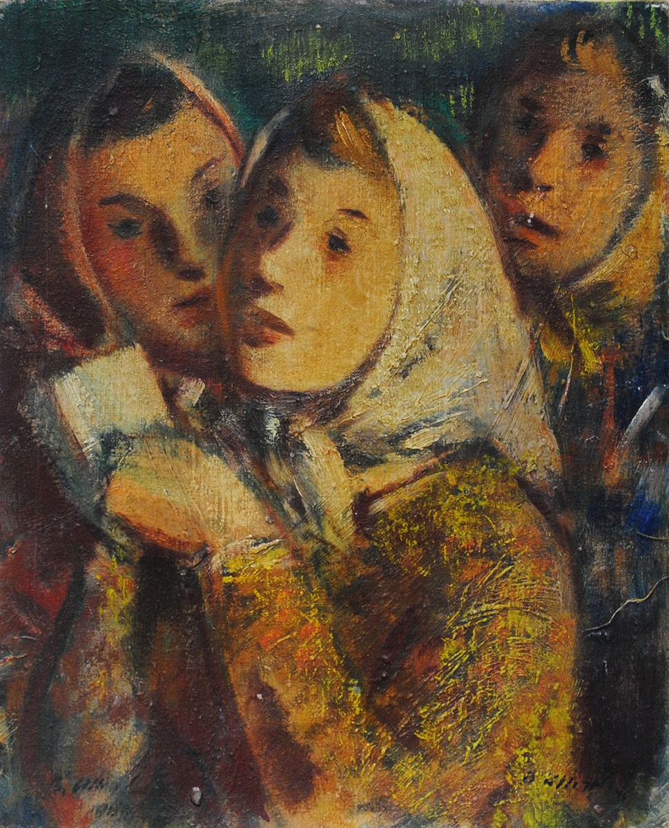 Bohumil Ullrych (1893 - 1948) - Pradleny / Tři dívky
