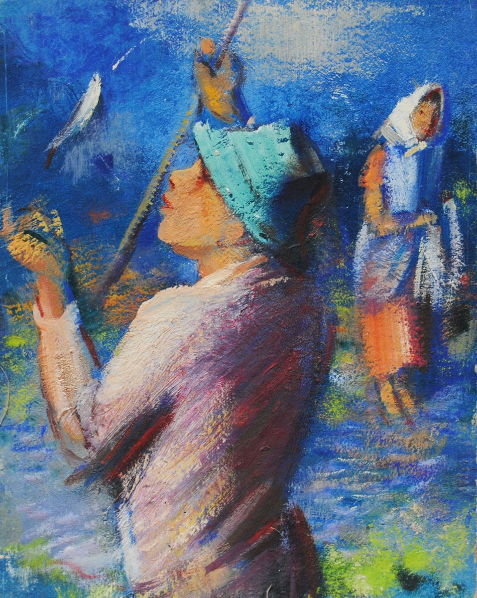 Bohumil Ullrych (1893 - 1948) - Rybář / Střecha