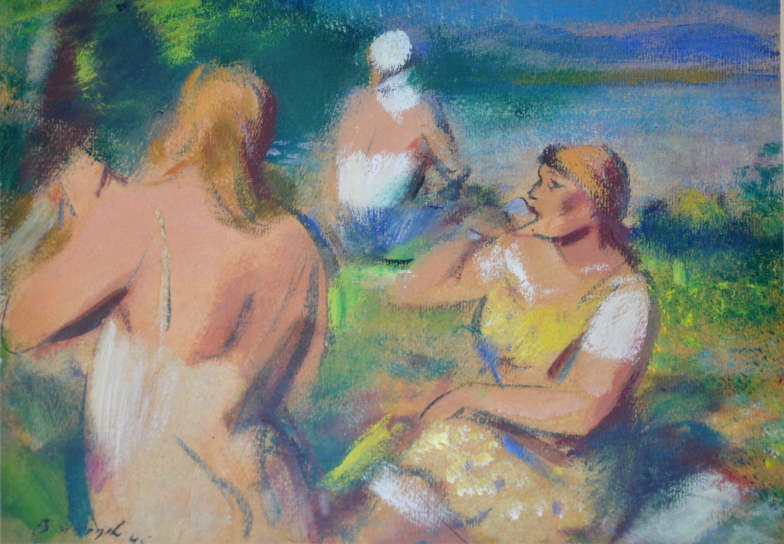 Bohumil Ullrych (1893 - 1948) - Koupání