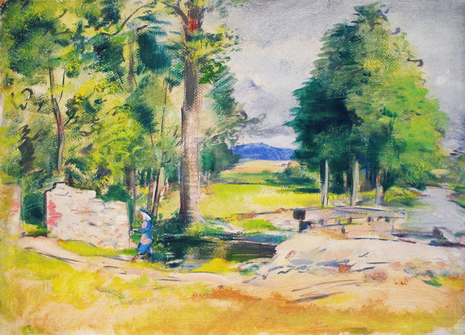 Bohumil Ullrych (1893 - 1948) - Jezírko v lese