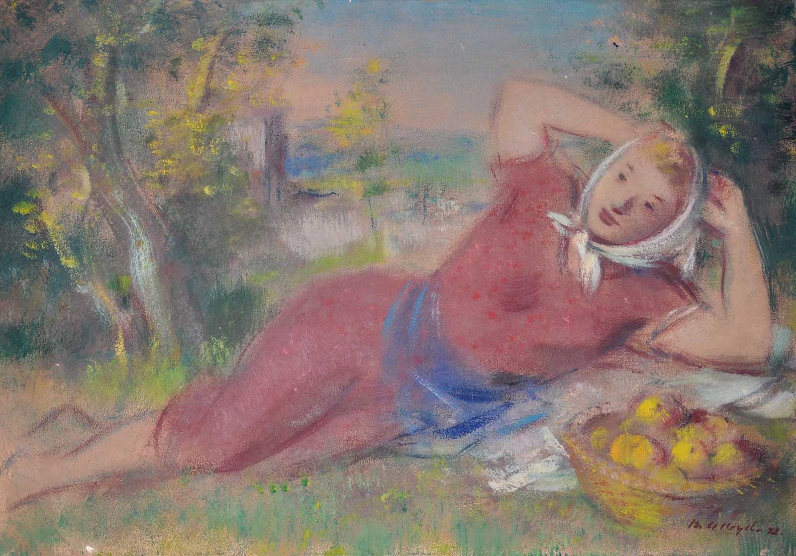 Bohumil Ullrych (1893 - 1948) - Ležící dívka