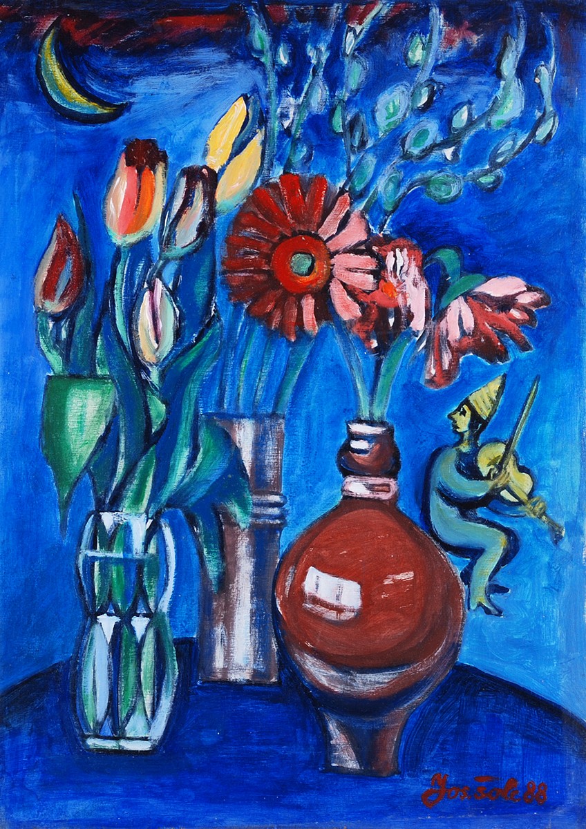 Josef Šolc (1905 - 1994) - Kytice a hudební motiv