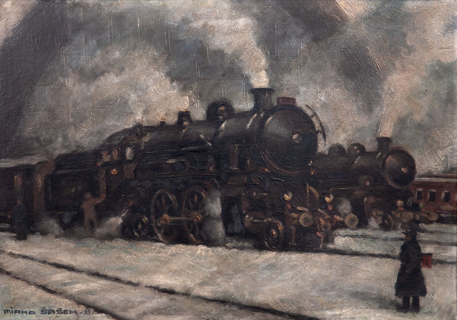 Mirko Šašek (1916 - 1980) - Parní lokomotiva