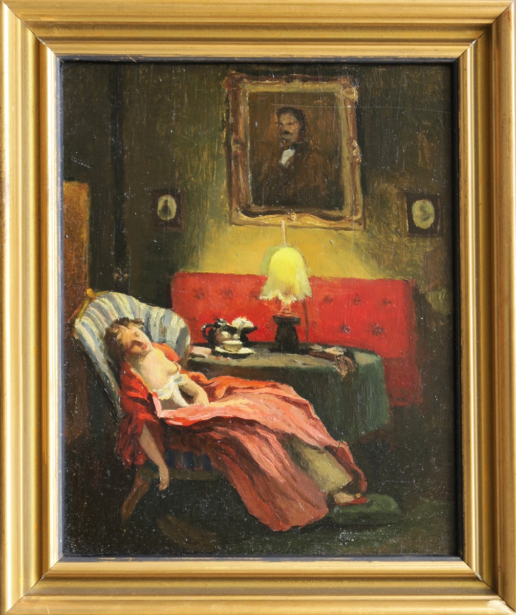 Josef Tomáš Blažek (1884 - 1962) - Spící (podle Jos. Mánesa)