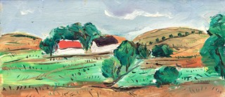 Josef Dlabal (1920 - 2004) - Chaloupky u obce Svatá