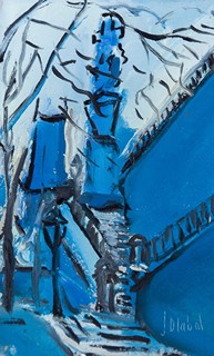 Josef Dlabal (1920 - 2004) - Karlův most v noci