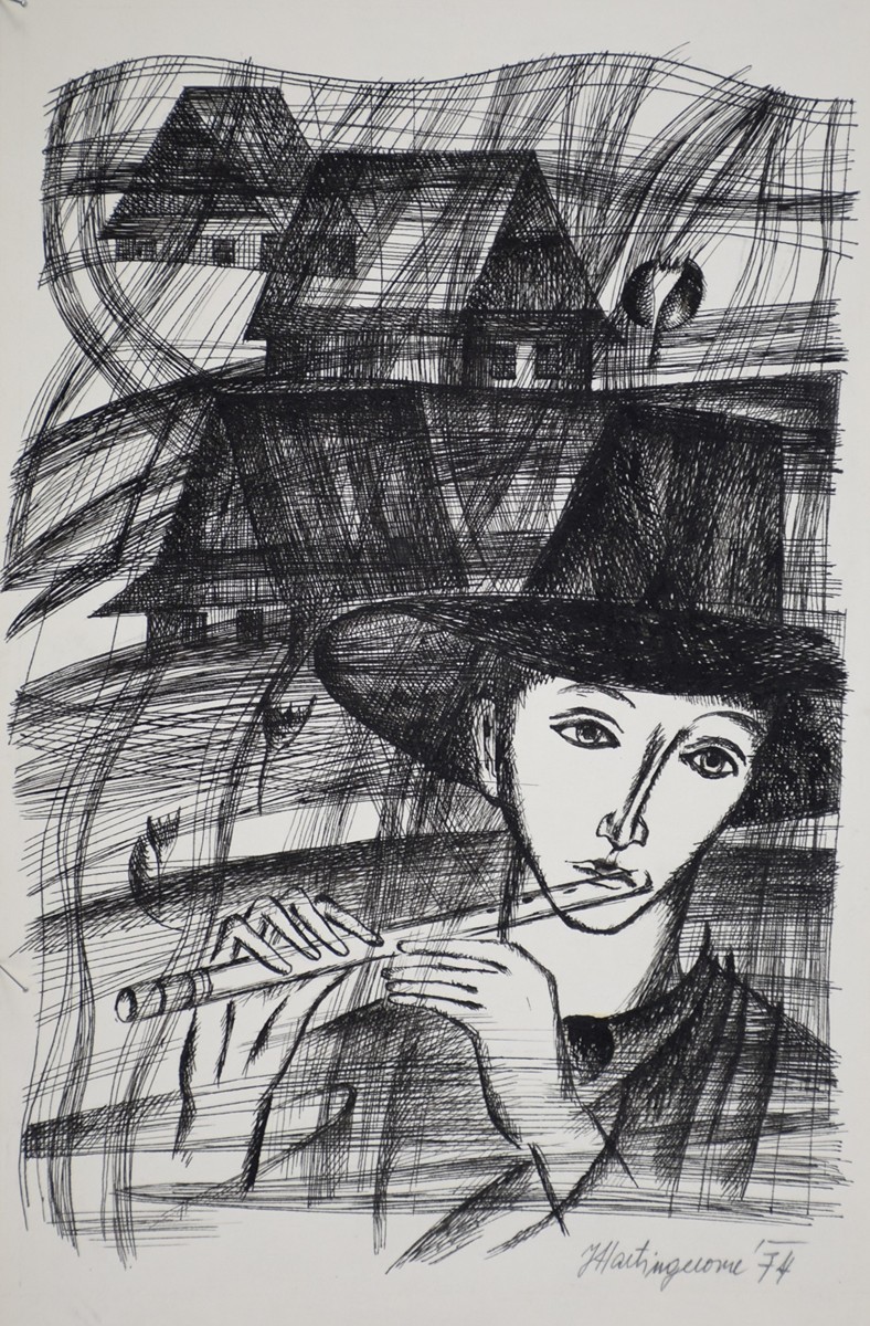 HARTINGEROVÁ Jiřina (*1941) - Chlapec s píšťalkou
