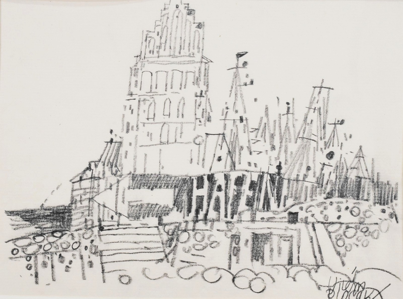PLOCEK Vilém (1905-2001) - Hafen