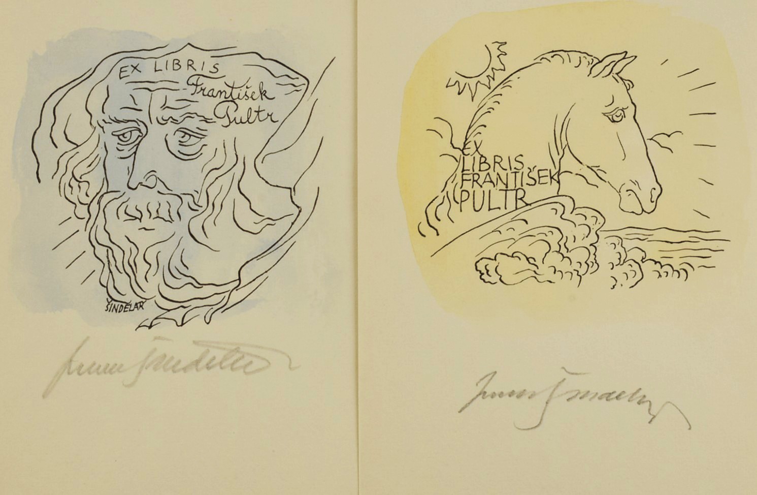 ŠINDELÁŘ Lumír (1925-2010) - Deset exlibris pro F.P.