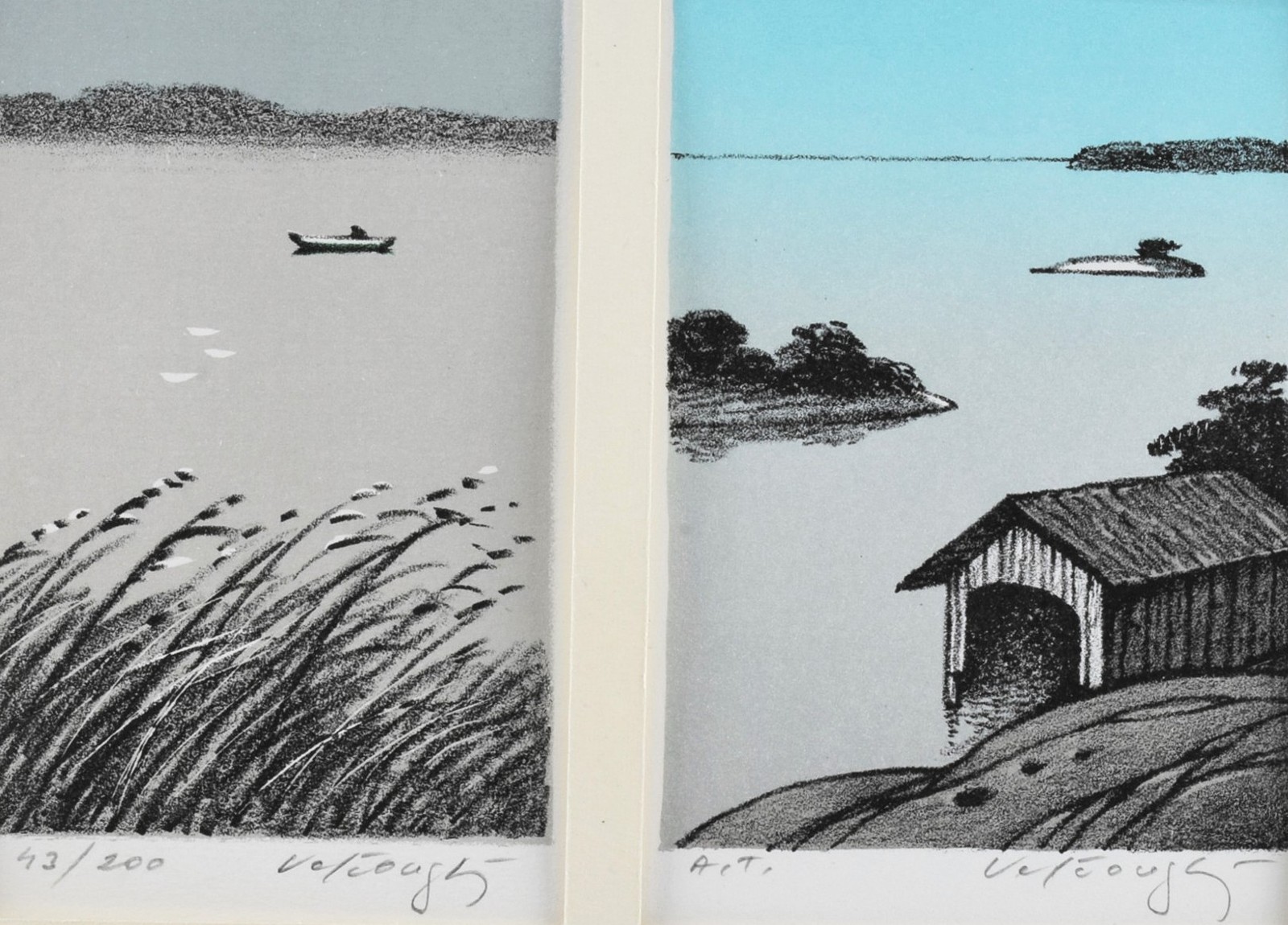 VELČOVSKÝ Josef (*1945) - Dvě drobné grafiky