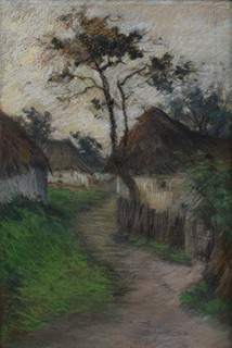 HUDEČEK Antonín (1872-1941) připsáno - Doškové střechy