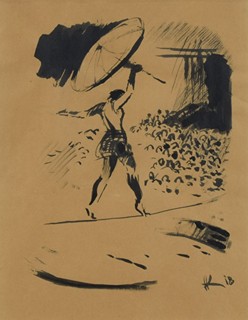 KONŮPEK Jan (1883-1950) - Provazochodkyně