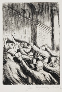 RAMBOUSEK Jan (1895-19763) - Před pařížskou burzou roku 1922