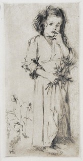EMINGEROVÁ Helena (1858-1943) - Matka s dítětem. Děvčátko