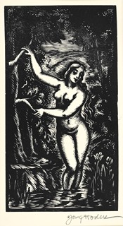 HODEK Josef (1888-1973) - Koupající se dívka