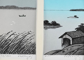 VELČOVSKÝ Josef (*1945) - Dvě drobné grafiky