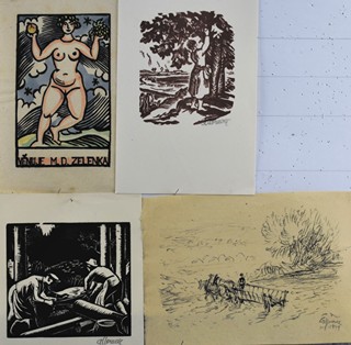 MORAVEC Alois (1899-1987) - Konvolut čtyř grafik