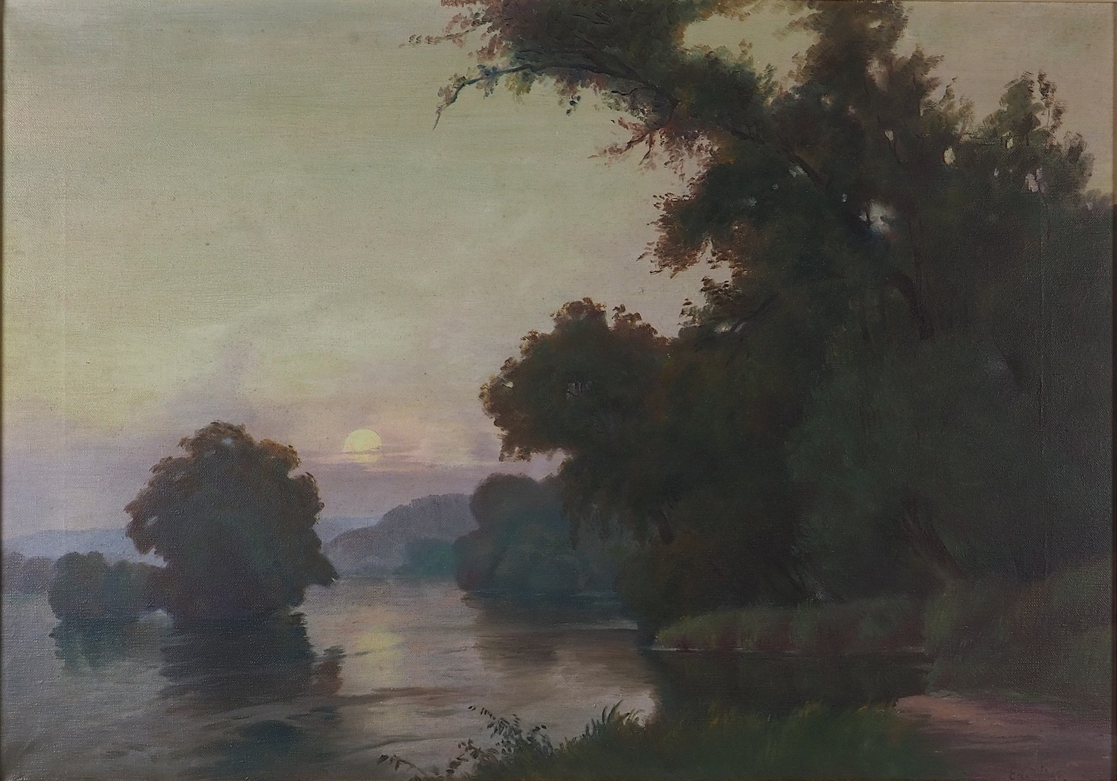 Eduard Wirth (1870 - 1935) - V podvečer u řeky