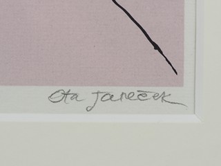 Ota Janeček (1919 - 1996) - Dívka s ptáčkem