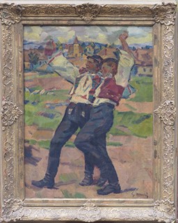 Gustáv Mallý (1879 - 1952) - Slavící dvojice v krojích