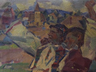 Gustáv Mallý (1879 - 1952) - Slavící dvojice v krojích