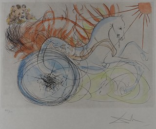 Salvador Dalí (1904 - 1989) - Eliáš v ohnivém voze