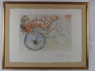 Salvador Dalí (1904 - 1989) - Eliáš v ohnivém voze
