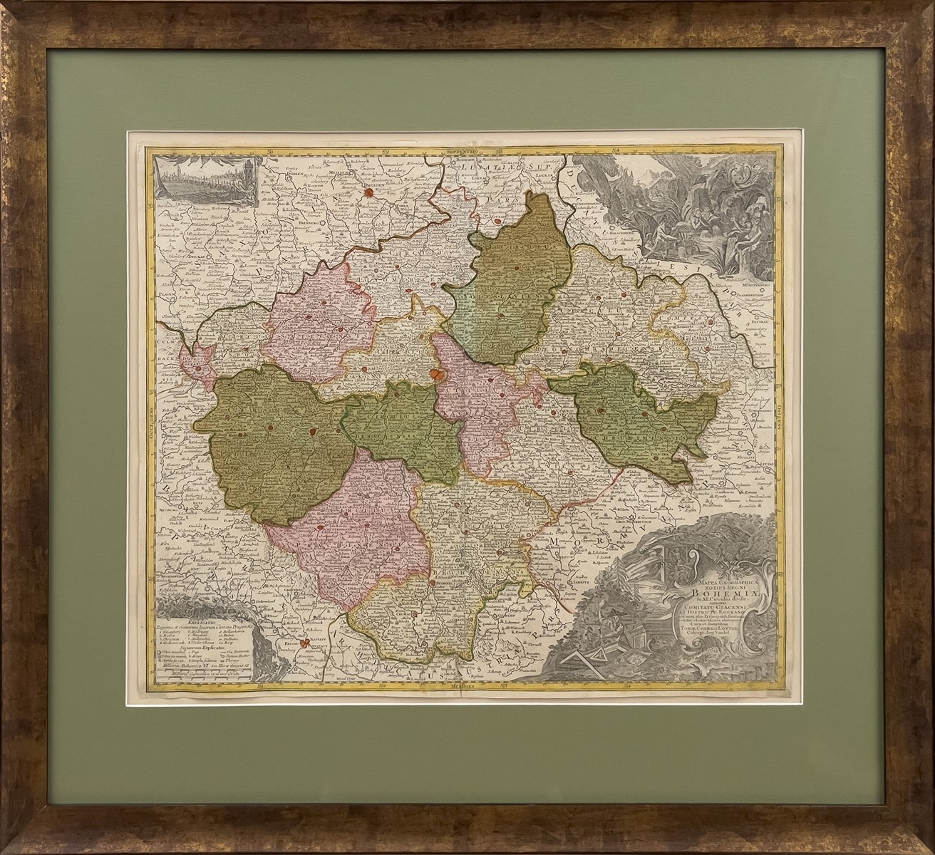 Jan Kryštof Müller (1673 - 1721) - Malá Müellerova mapa Čech
