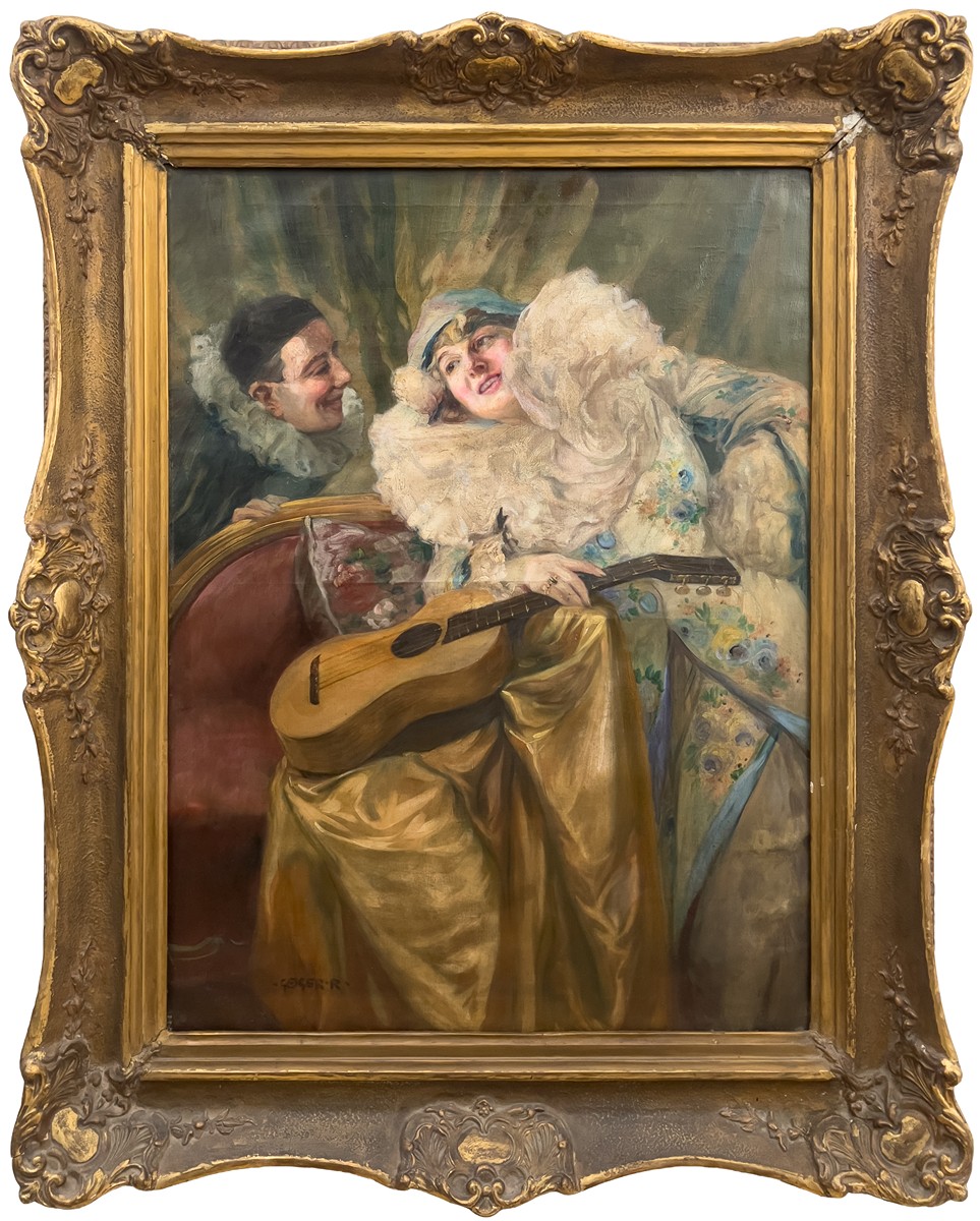 Robert Geiger (1859 - 1903) - Pierot s dámou