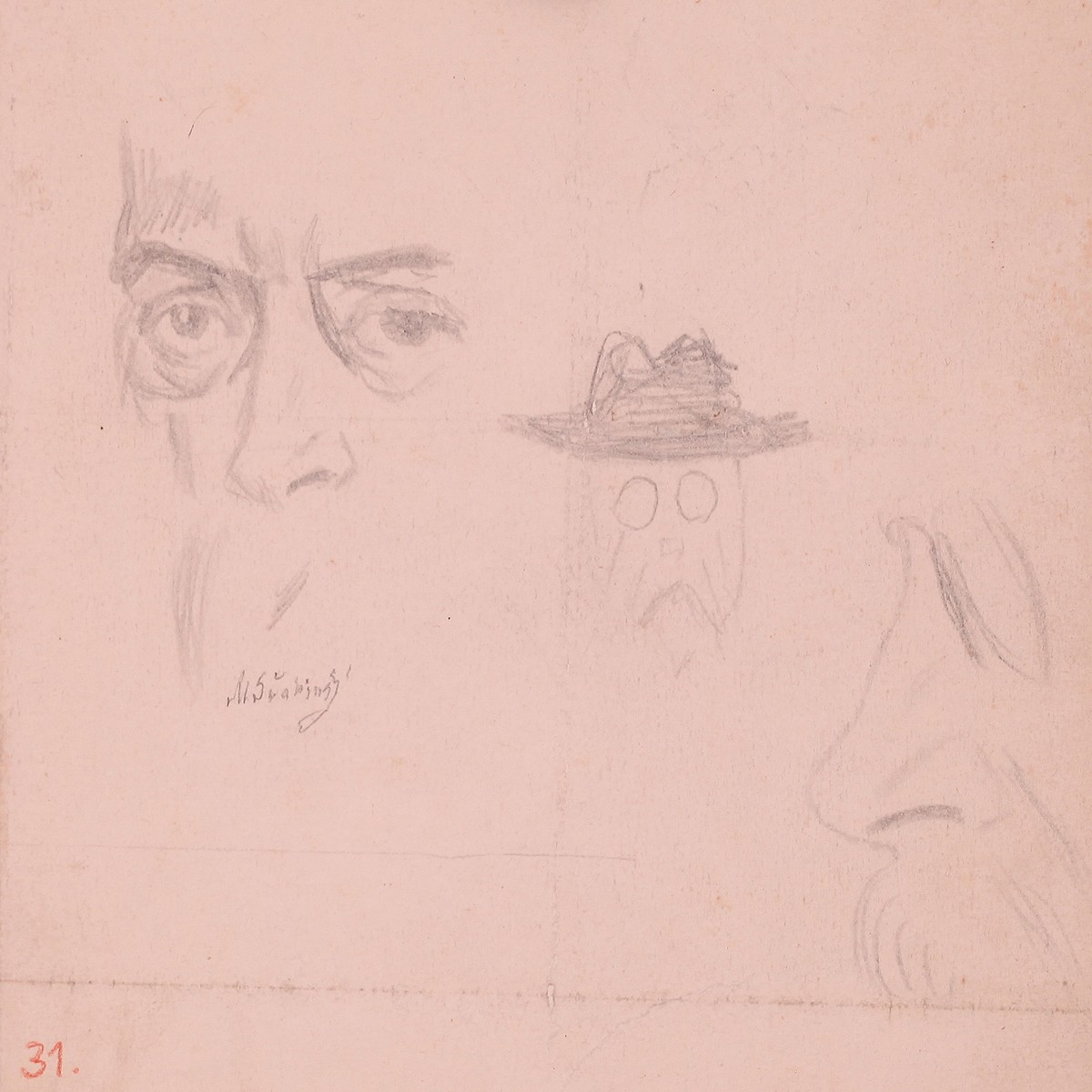 Švabinský Max (1873–1962) - Studie T.G.M.