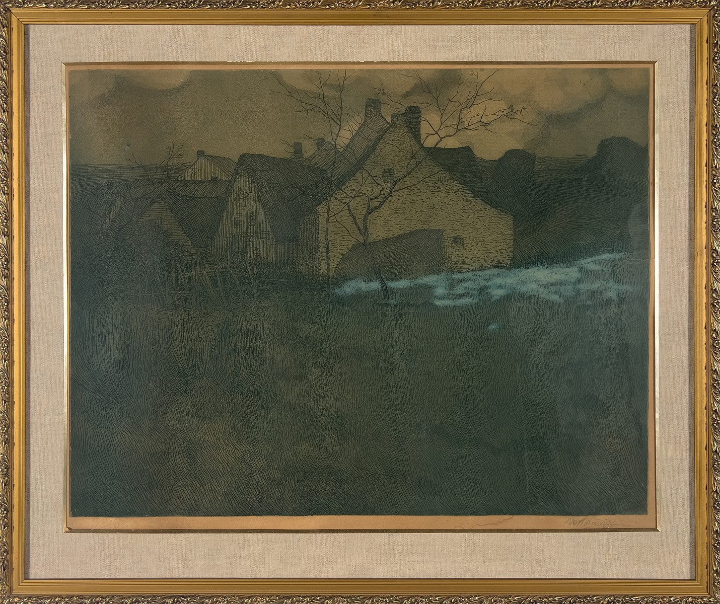 Vojtěch Preissig (1873 - 1944) - Vesnice