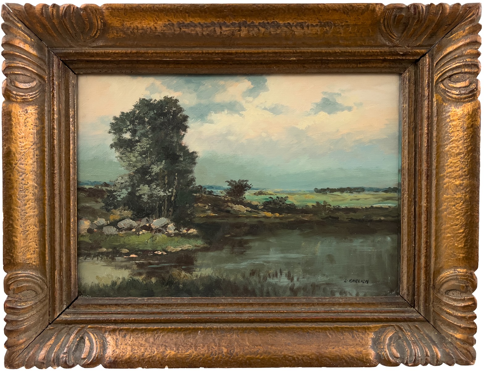 Ladislav Ehrlich (1886 - 1965) - Na břehu rybníka