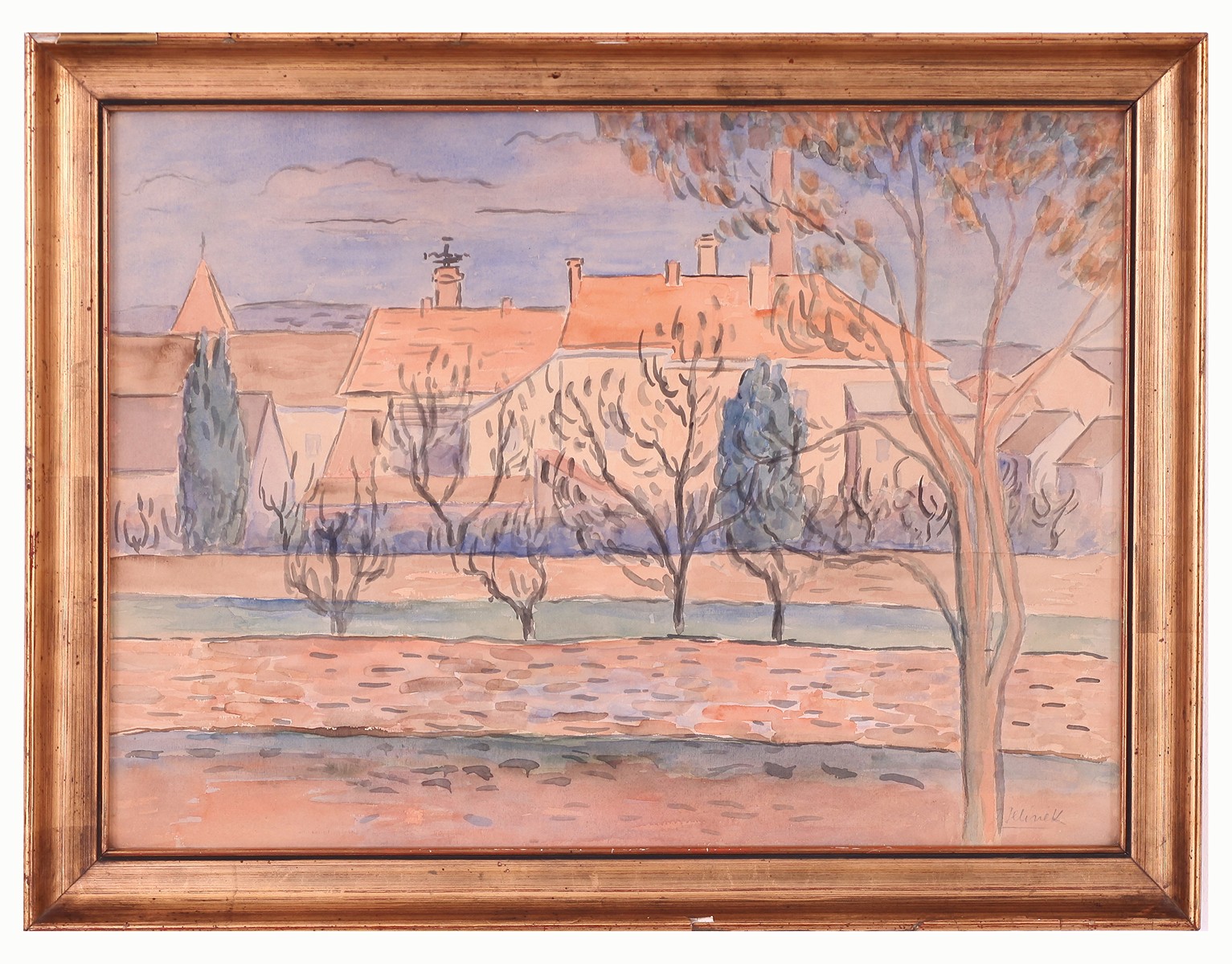 Jiří (Remo) Jelínek (1901 - 1941) - Pohled na město (Beroun)