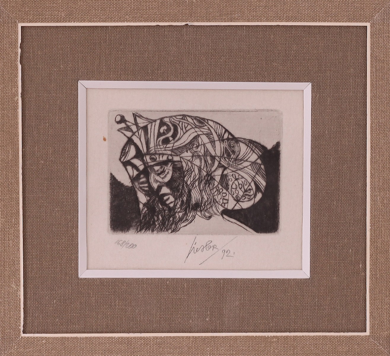 Josef Liesler (1912 - 2005) - Hlava z Orientu, Hlava ženy, Smutný klaun