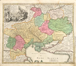 Johann Baptist Homann (1664 - 1724) - Mapa Ukrajiny
