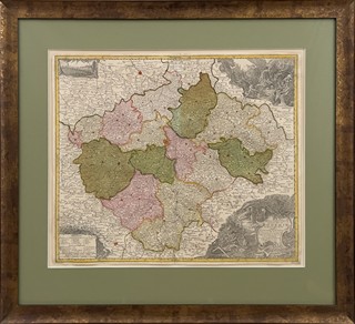 Jan Kryštof Müller (1673 - 1721) - Malá Müellerova mapa Čech