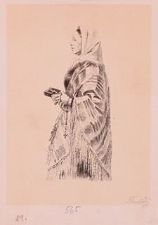 Maxmilián Švabinský (1873 - 1962) - Maminka jde do kostela