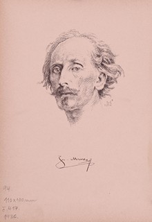 Maxmilián Švabinský (1873 - 1962) - Josef Mánes (Hlava)