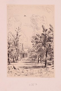 Maxmilián Švabinský (1873 - 1962) - Vila v zahradě
