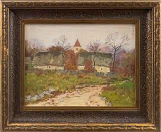 Karel Schadt (1888 - 1955) - Krajina se stavením