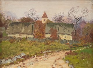 Karel Schadt (1888 - 1955) - Krajina se stavením