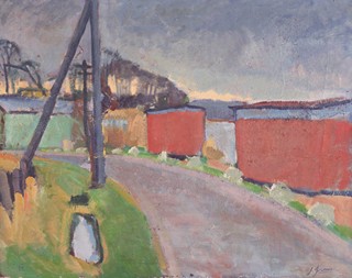 Jaroslav Grus (1891 - 1983) - Podvečer u koupaliště