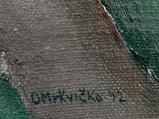Otakar Mrkvička (1898 - 1957) - Krajina s mostem