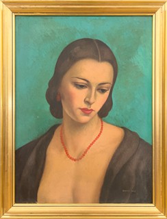 Veris Jaroslav Zamazal (1900 - 1983) - Portrét Pařížanky