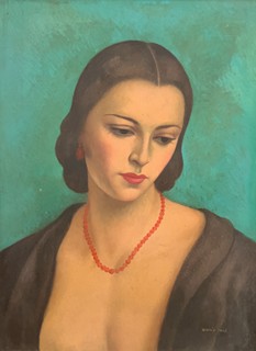 Veris Jaroslav Zamazal (1900 - 1983) - Portrét Pařížanky