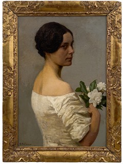 Arnošt Hofbauer (1869 - 1944) - Dáma s kaméliemi