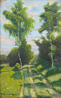 Otakar Erhart - Břízy u cesty