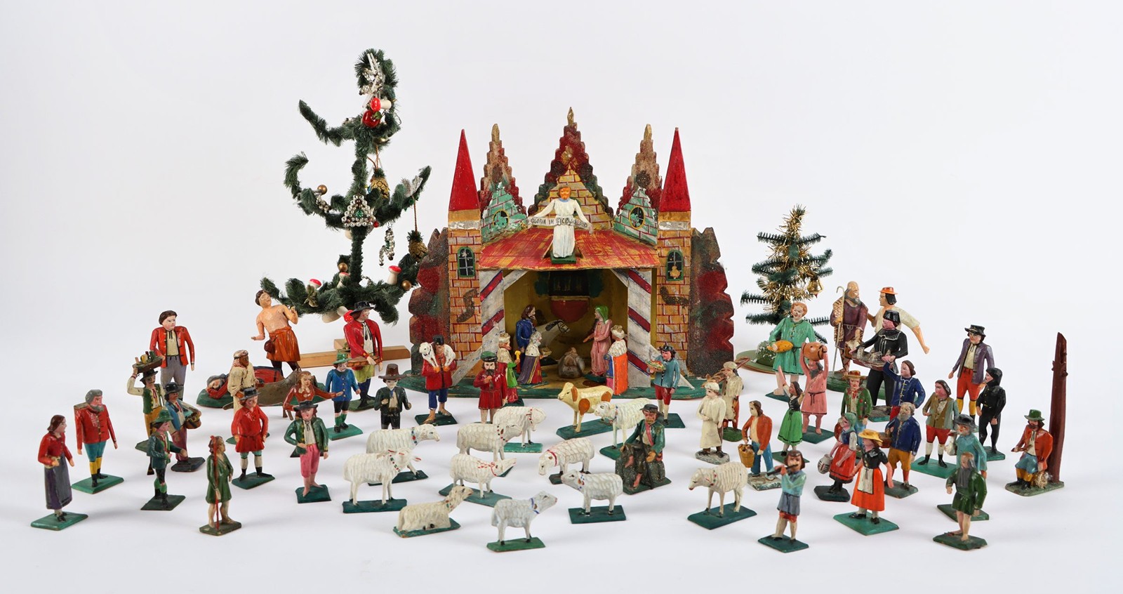 Kralický betlém: 60 kusů figurek