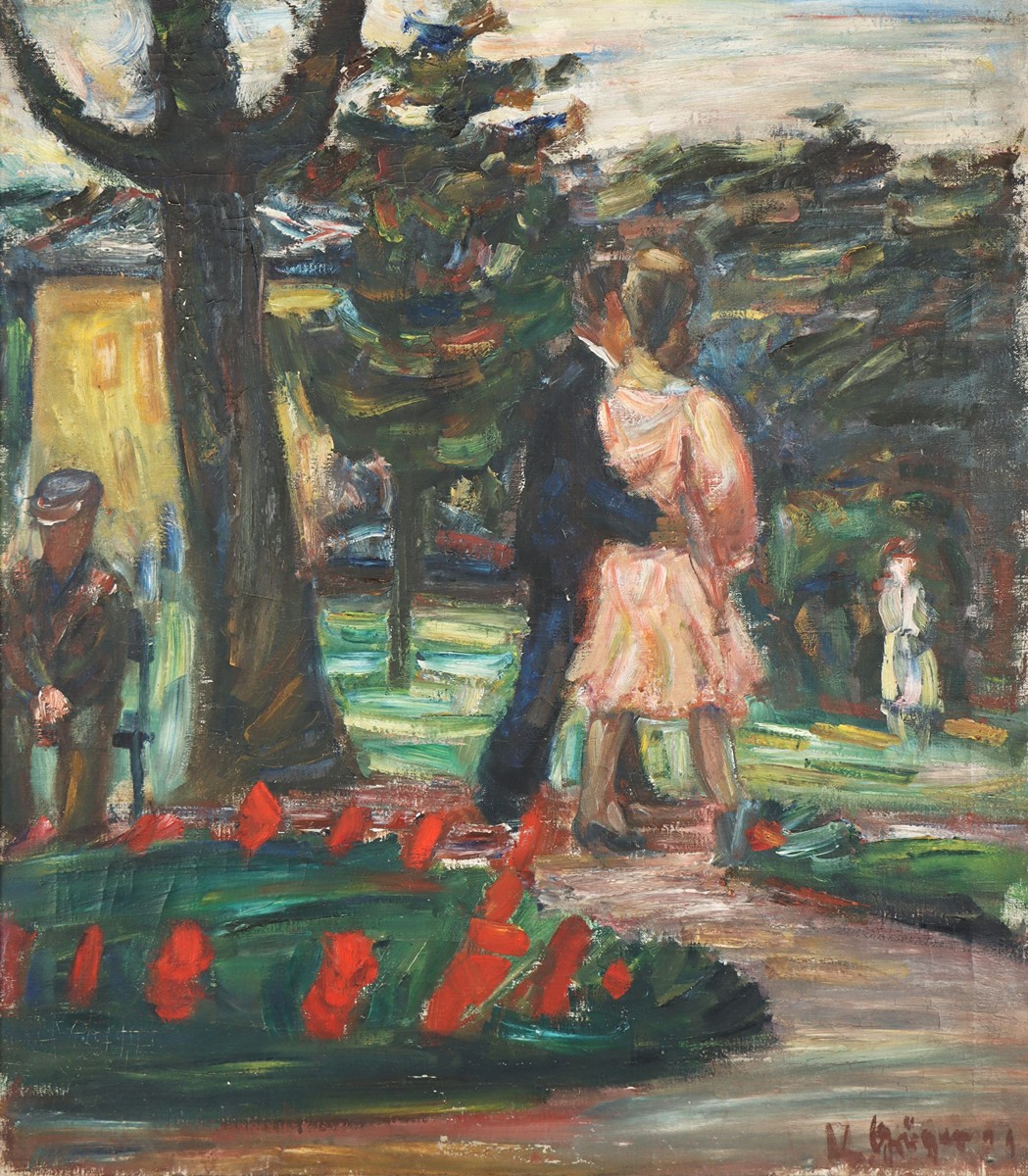 Kurt Gröger (1905 - 1952) - Milenci v parku